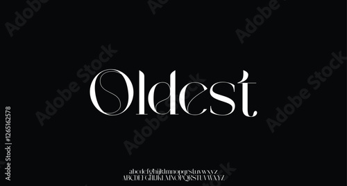 Modern logo beauty font alphabet. Typography elegant beautiful minimal luxury classic letter serif fonts fashion wedding vintage retro logos. vector illustration
