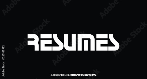 Sport Modern Italic Logo Alphabet Font. Typography urban style fonts for technology, digital, movie logos design. vector illustration
