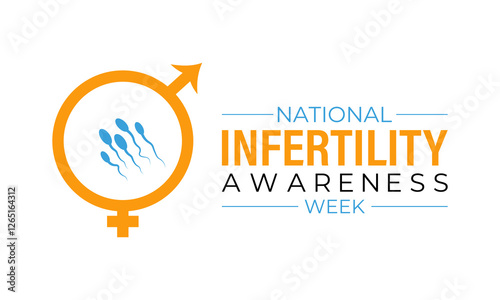 April 21st-27th each year is National Infertility Awareness Week. This week is dedicated to educating the public, supporting individuals and couples facing infertility. Banner poster, flyer background