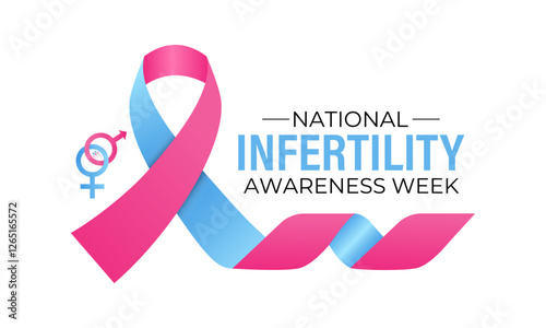 April 21st-27th each year is National Infertility Awareness Week. This week is dedicated to educating the public, supporting individuals and couples facing infertility. Banner poster, flyer background