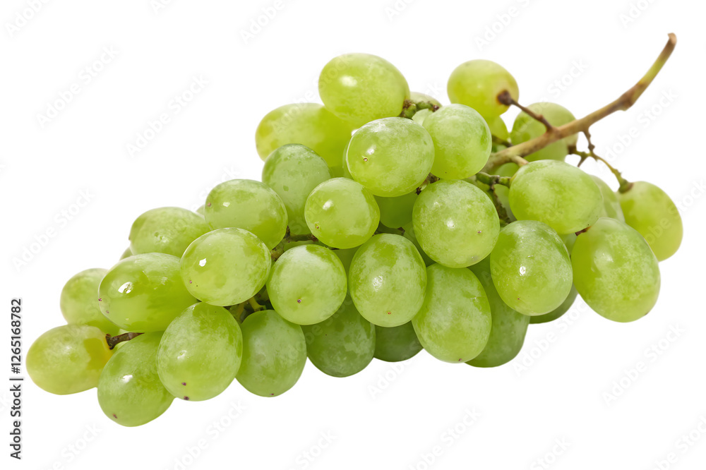 bunch of green grapes isolated on white background bunch of green grapes isolated on white background