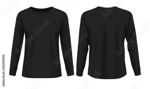 The black shirt is a long sleeve shirt
