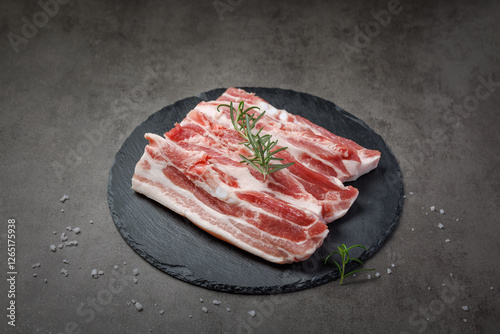 Photos of pork cuts used in butcher shop menus