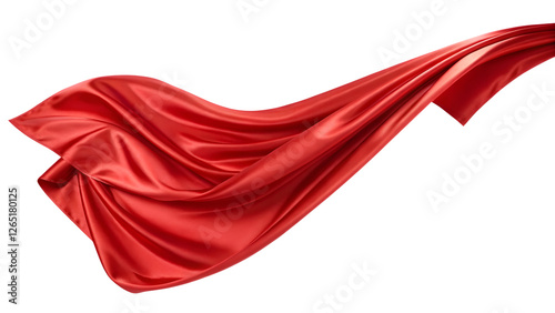 red satin fabric
