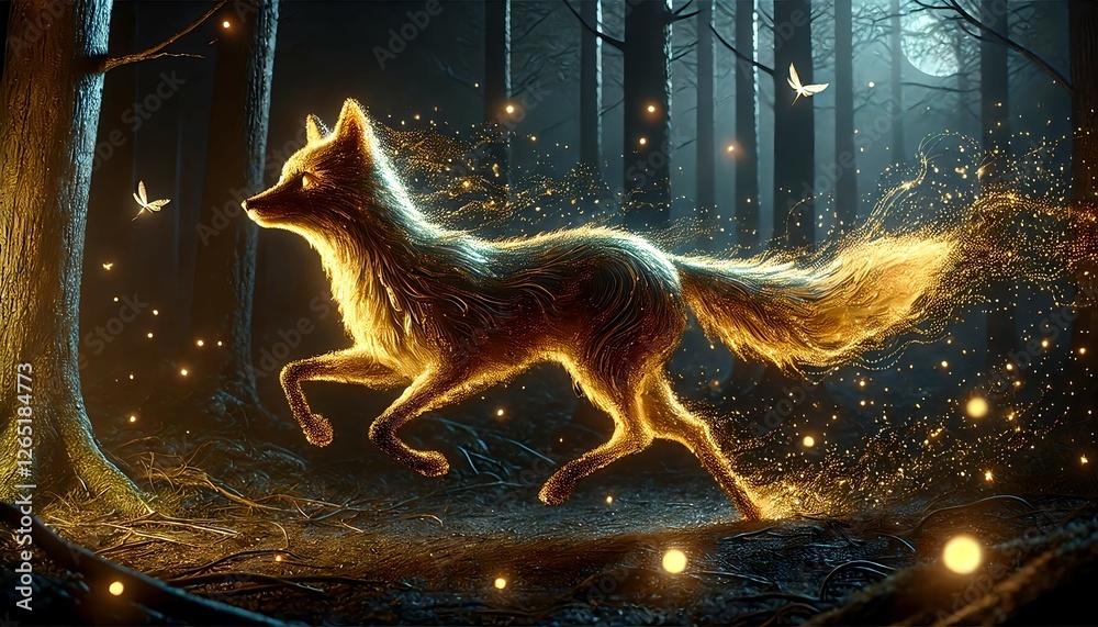 Obraz premium 幻想的な狐｜Mystical Fox
