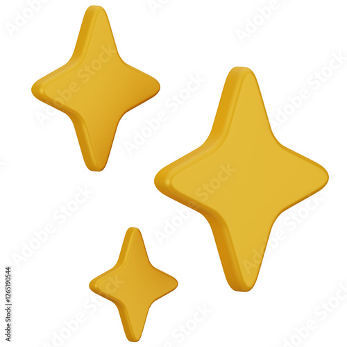 3d sparkle star