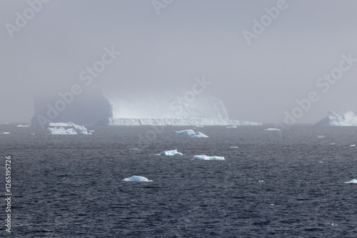Blue Iceberg in Antarctica