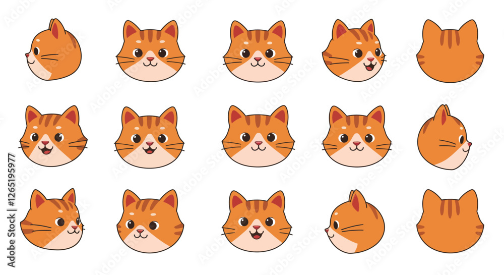 Obraz premium The change from first to second frame shows a transition in the cats facial expression.