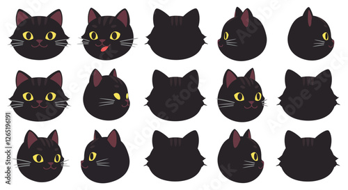 The first frame shows playful expressions while the second frame shifts to neutral and curious looks.