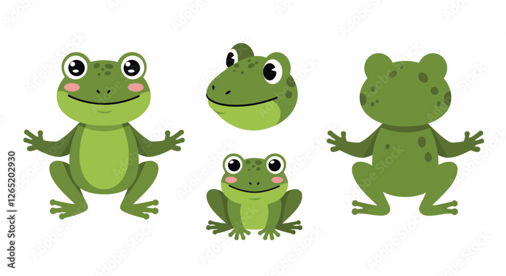 The transition showcases a frog changing from a sitting position to a standing pose, emphasizing its features. The transition showcases a frog changing from a sitting position to a standing pose, emphasizing its features.