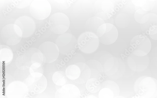 White bokeh light background with soft blur and glowing effect. Perfect for elegant, dreamy, and minimalistic designs, wedding invitations, holiday cards, website banners, festive decorations