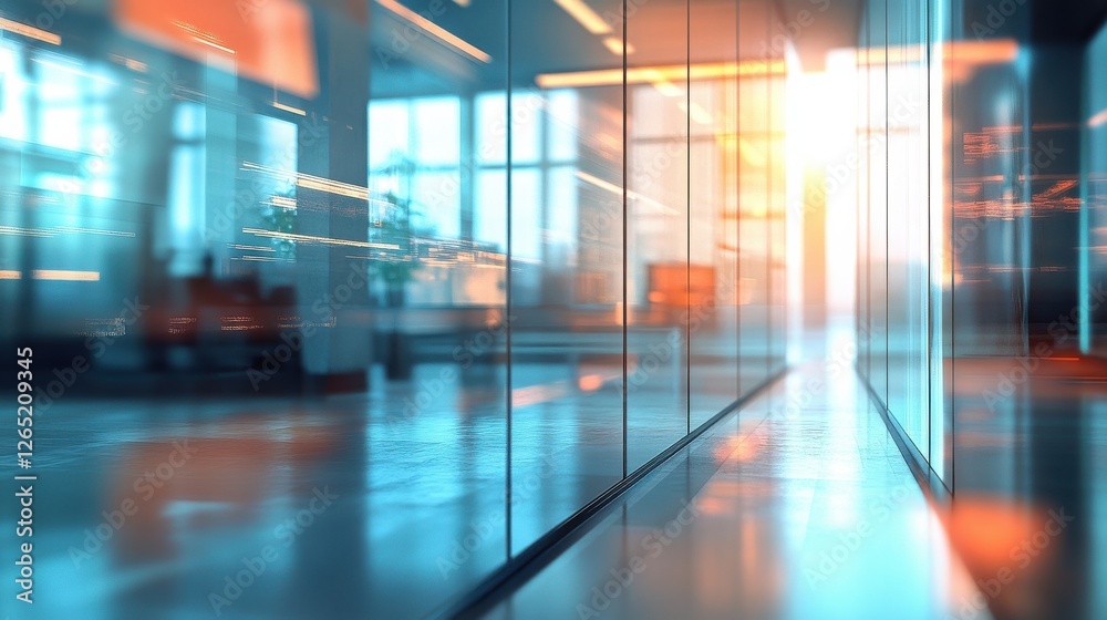 abstract office with computer blur background. abstract office with computer blur background.