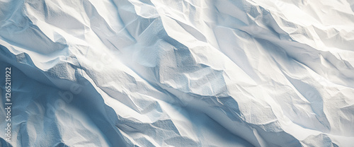 Wallpaper Mural Close-up of crumpled white paper, showcasing texture and soft lighting, symbolizing purity, minimalism, and abstract design elements with smooth creases and wrinkles. Torontodigital.ca