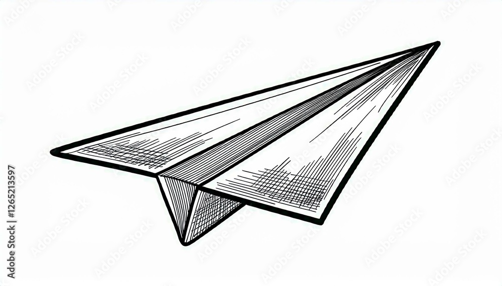 Paper airplane vector icon. Doodle outline style paper airplane. Simple origami aircraft element. Drawing doodle perfect any project. Paper airplane vector icon. Doodle outline style paper airplane. Simple origami aircraft element. Drawing doodle perfect any project.