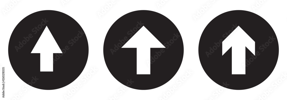 Up Arrow web element set vector. Collection of flat cursor arrows icon in round style. eps 10 Up Arrow web element set vector. Collection of flat cursor arrows icon in round style. eps 10