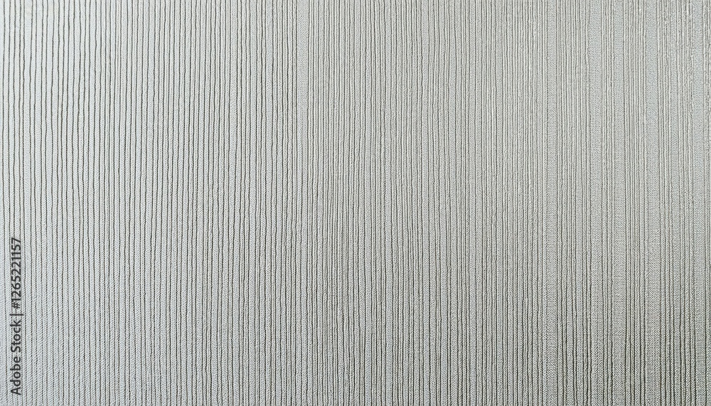 textured silver vertical stripes with geometric patterns on fabric, elegant linear design, subtle sheen textured silver vertical stripes with geometric patterns on fabric, elegant linear design, subtle sheen