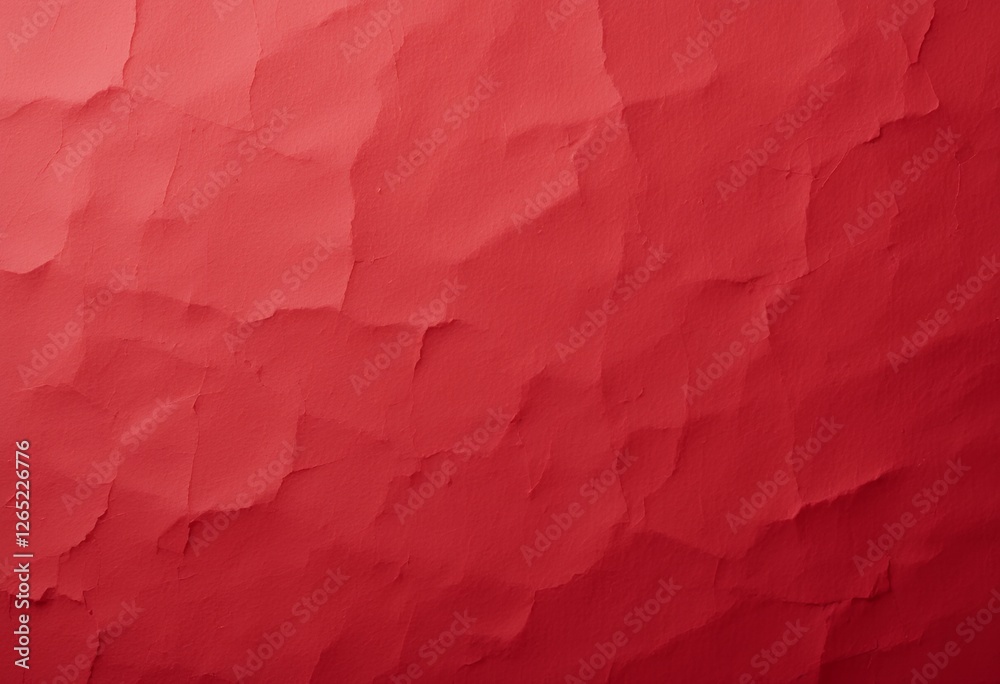 Fototapeta premium Crimson Crumple: A Deep Red Abstract Texture with Subtle Light and Shadow Play
