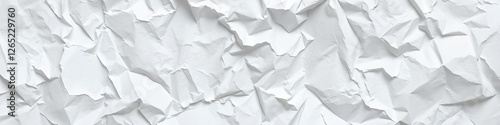 Crumpled white paper texture