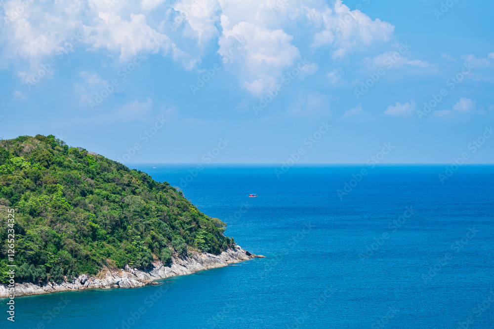 Fototapeta premium Tropical sea summer ocean nature background