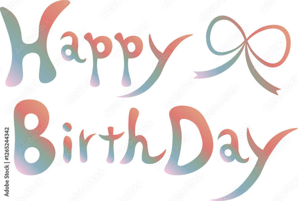 Clip art image of happy birthday icon with beautiful watercolor pattern. Clip art image of happy birthday icon with beautiful watercolor pattern.
