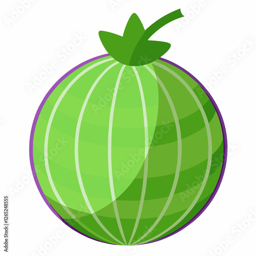 ribbed kohlrabi globe  photo