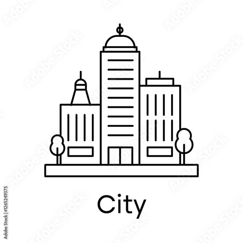 City – Skyline Representing Urban Development and Infrastructure