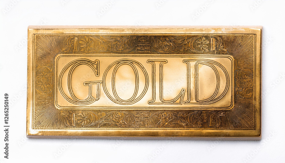 Gold label isolated on white background, part 4 Gold label isolated on white background, part 4