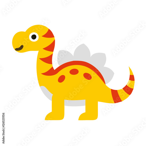 yellow dino illustration