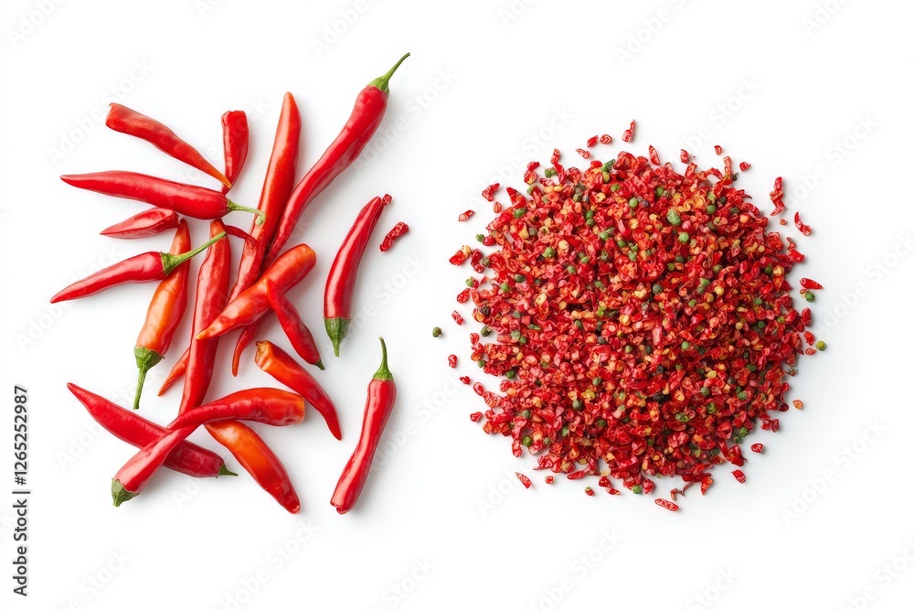 Naklejka premium Hyper-realistic Hot Chili Peppers
