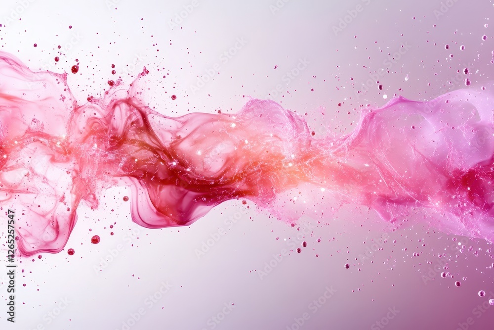 Vibrant Ink Swirls with Unique Circuits and Captivating Details