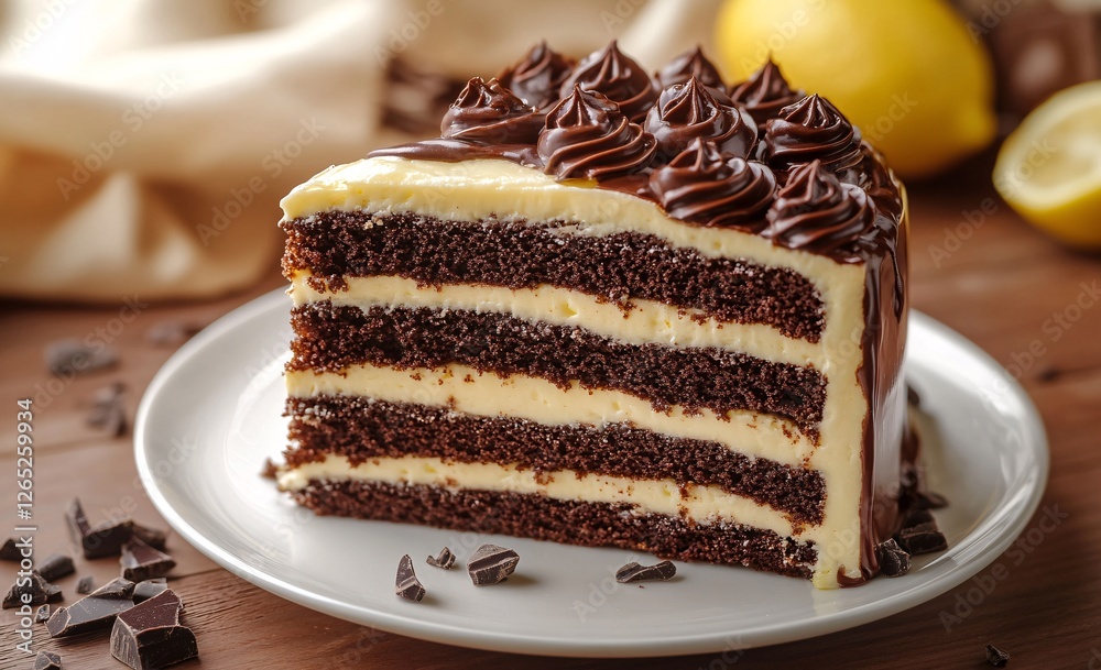 piece of chocolate cake piece of chocolate cake