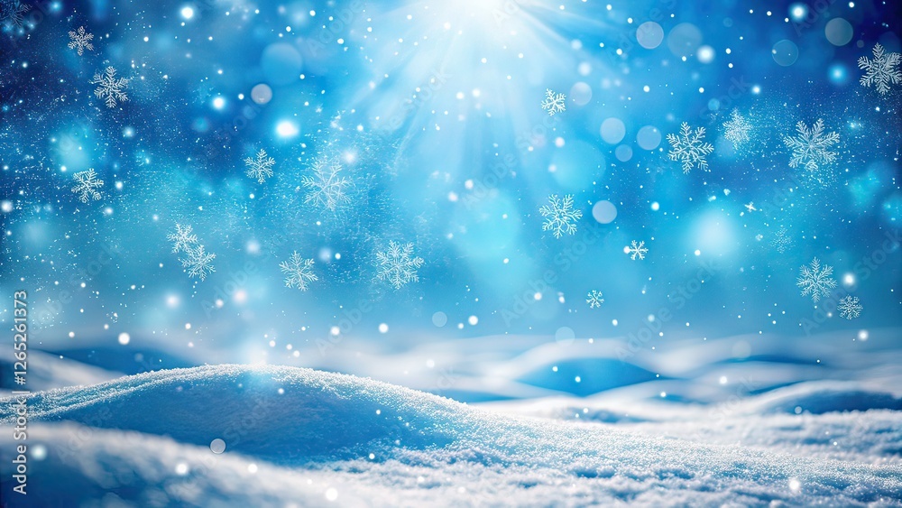 Naklejka premium Winter Snowdrift Background with Copy Space