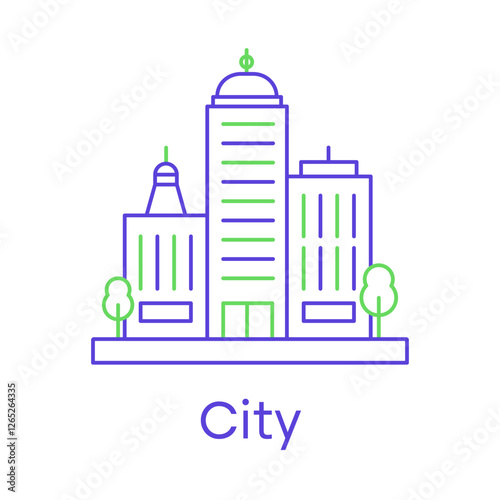 City – Skyline Representing Urban Development and Infrastructure