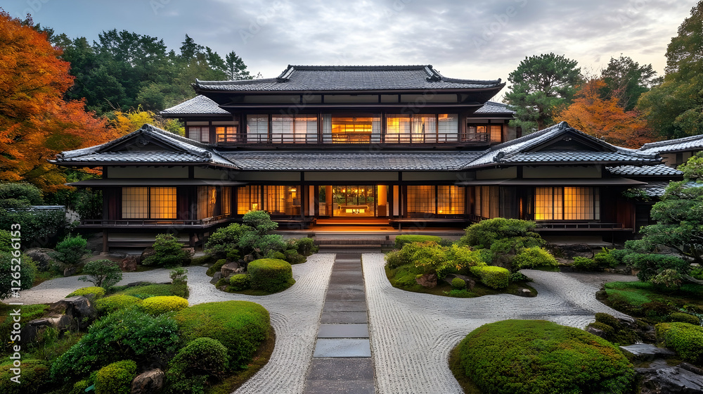 Kyoto Traditional Ryokan with Zen Garden and Tea House, Authentic Japanese Estate Kyoto Traditional Ryokan with Zen Garden and Tea House, Authentic Japanese Estate