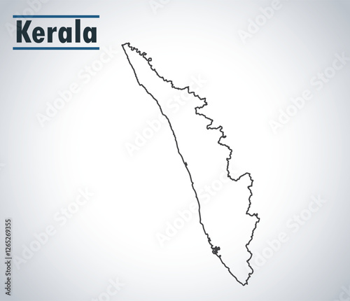 Kerala map showcases its diverse geography, including coastal areas, hill stations, and major cities like Thiruvananthapuram and Kochi