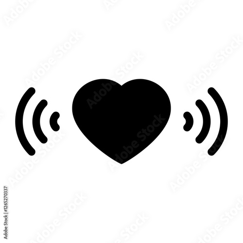 dating app glyph icon