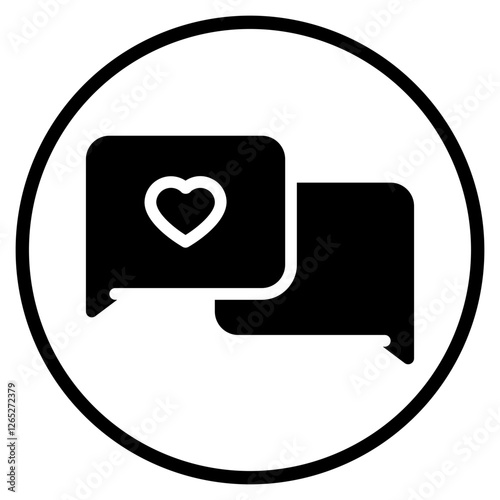 chatting app glyph icon