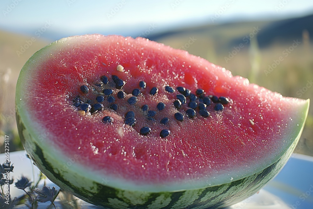 Fresh ripe papaya fruit cut in half with juicy orange pulp and black seeds Fresh ripe papaya fruit cut in half with juicy orange pulp and black seeds