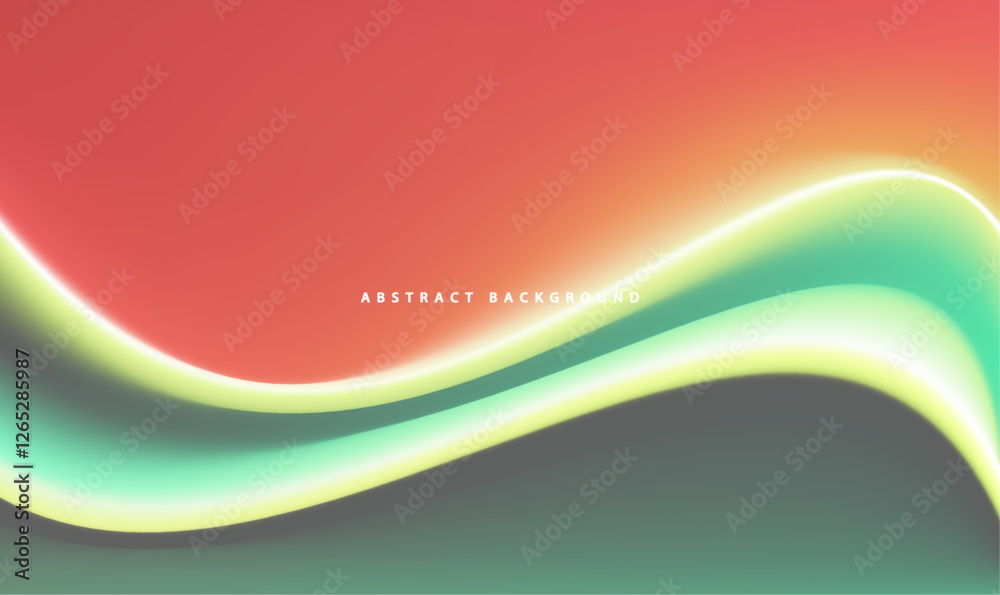 Fototapeta premium Fresh Green Wave Design – Vector Illustration for Business, Spring-Themed Wallpaper and Banners