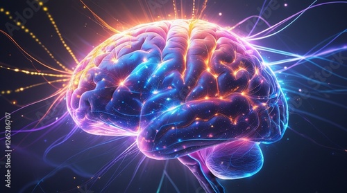 abstract human brain