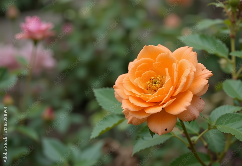Radiant Apricot Rose Blossom: A Study in Delicate Petals and Botanical Serenity Radiant Apricot Rose Blossom: A Study in Delicate Petals and Botanical Serenity