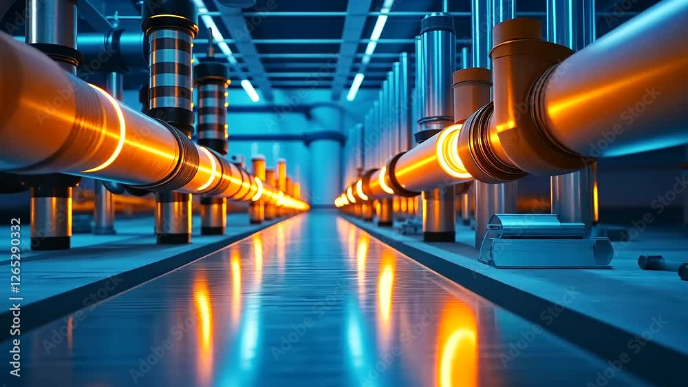 A high-voltage electrical substation, where multi-core copper cables run along metal conduits, connecting critical power infrastructure with precision.