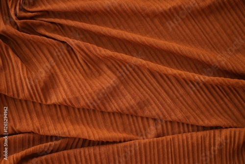 Wallpaper Mural Bright orange fabric background from a piece of crumpled clothes Torontodigital.ca