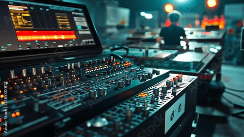 Wallpaper Mural A robotic sheet metal bending station, where laser-guided machines adjust angles with micro-millimeter precision, glowing control panels displaying process data. Torontodigital.ca