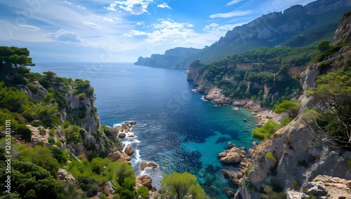 breathtaking view of the French Rivieras photo