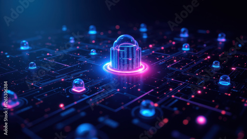 Image showcasing a network of interconnected nodes, representing a digital ecosystem.