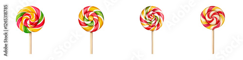 Wallpaper Mural Colorful Lollipops on Sticks Perfect for Sweet Treat creations Torontodigital.ca