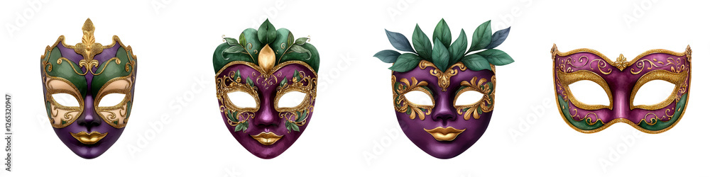 Intricate Golden Masks for Glamorous Mardi Gras Celebrations Intricate Golden Masks for Glamorous Mardi Gras Celebrations
