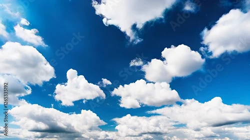 Clouds timelapse blue sky motion footage weather forecast background