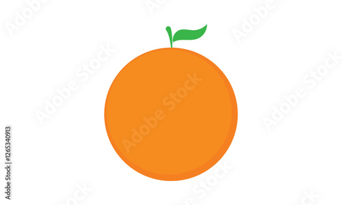 orange vector icon. orange fruits, orange vector art silhouette illustration
